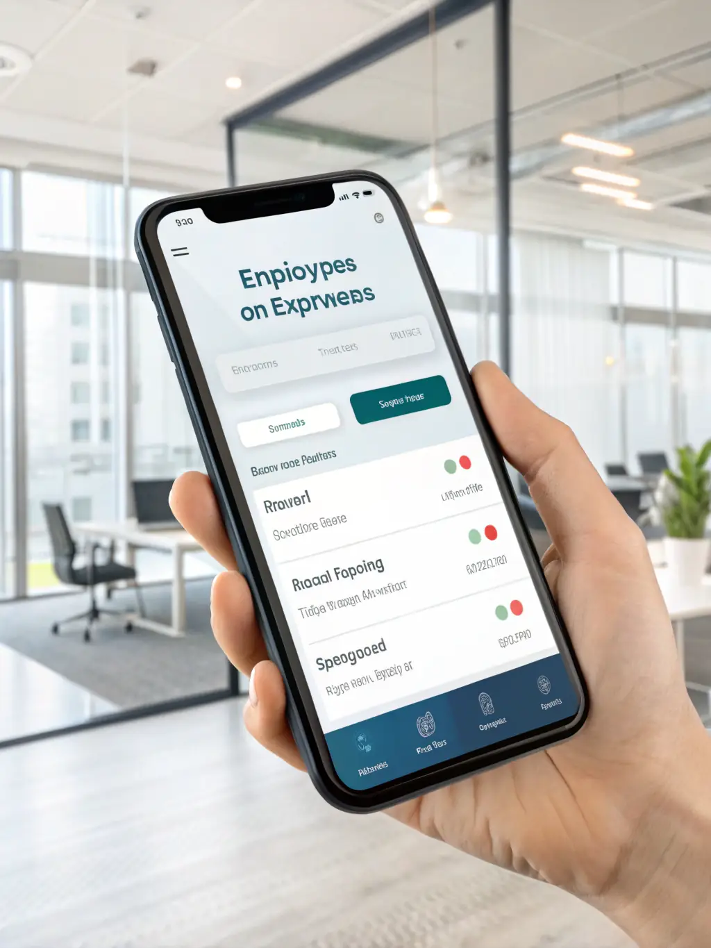 A mobile app interface showing expense reports and receipt capture features of Soldo, emphasizing convenience and accessibility.