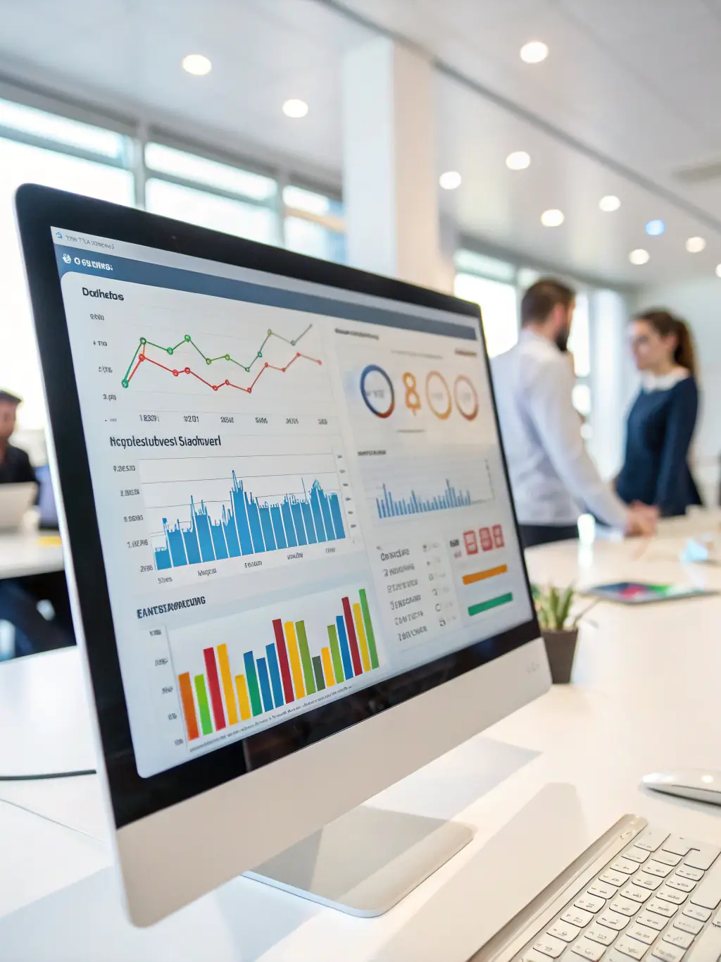 A professional-looking dashboard interface of Singlepoint, showcasing real-time financial data and key performance indicators for a small business.